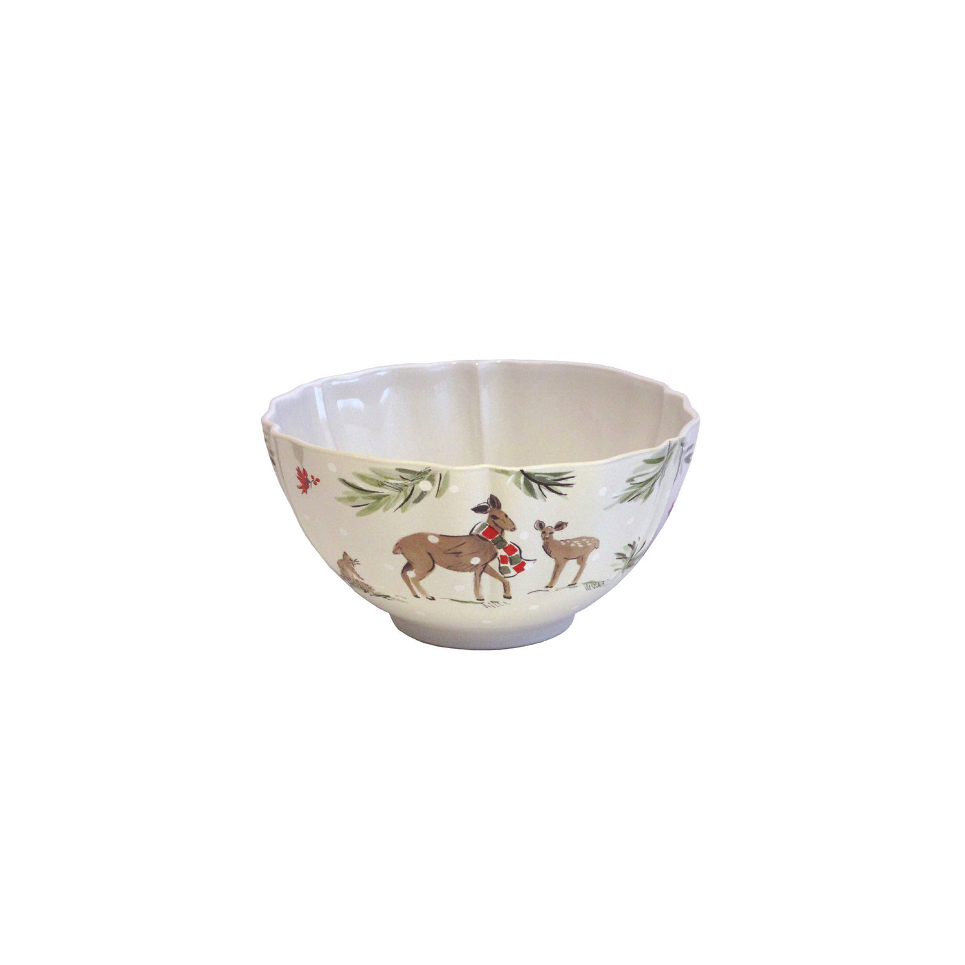 Soup/Cereal Bowl Deer Friends by Casafina
