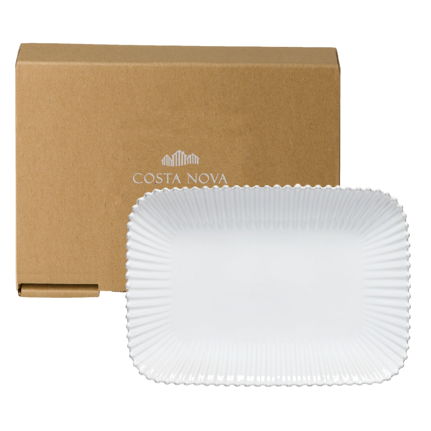 Large Rectangular Platter Pearl