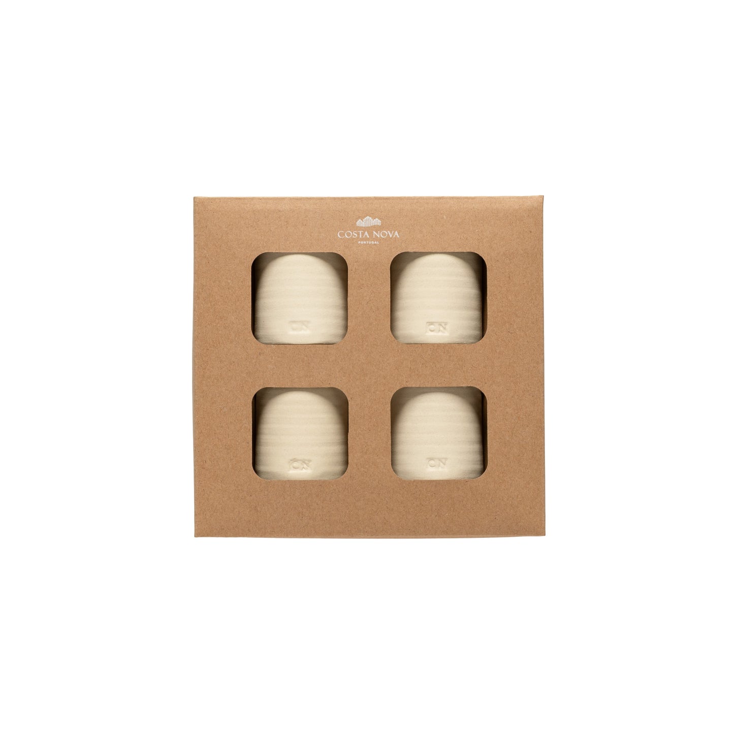Set 4 Round Ceramic Napkin Rings Napkin Ring