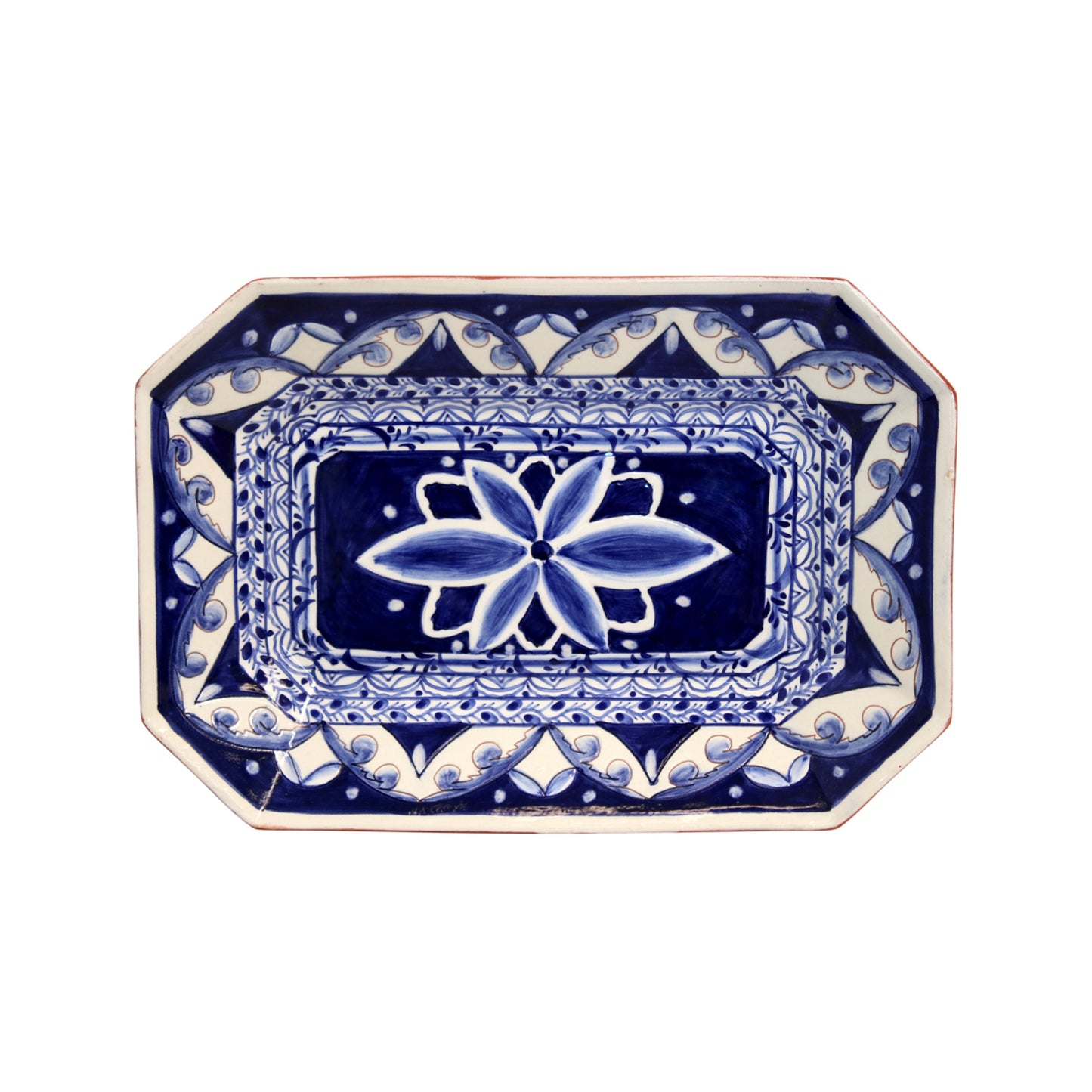 Octagonal Platter Alentejo Terracotta