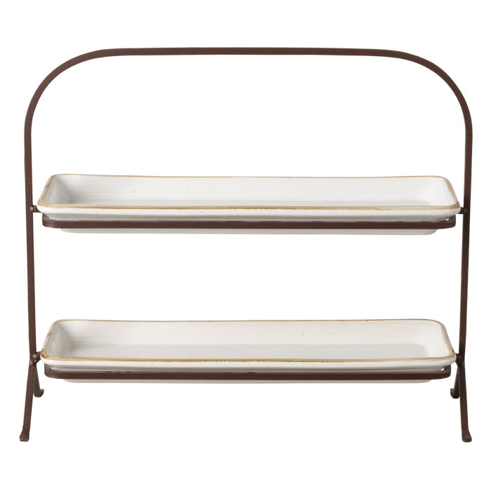 Tiered Stand with Two Trays Sardegna