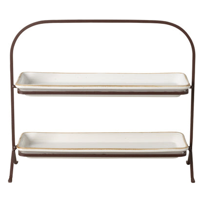 Tiered Stand with Two Trays Sardegna