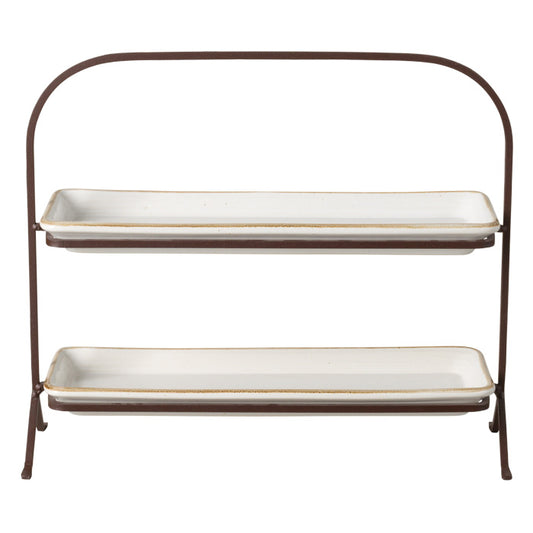 Tiered Stand with Two Trays Sardegna