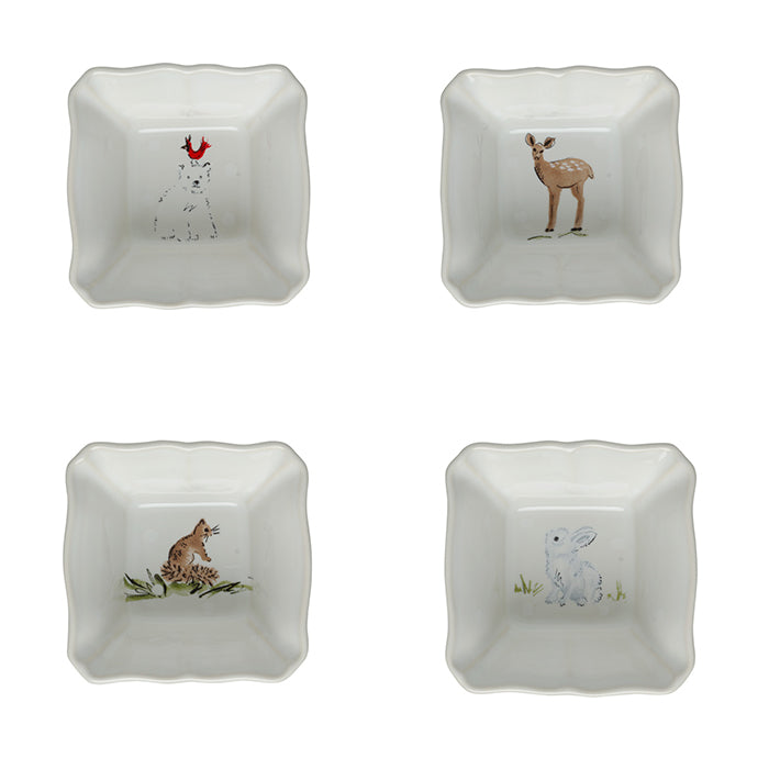 Set 4 Ramekins Deer Friends by Casafina