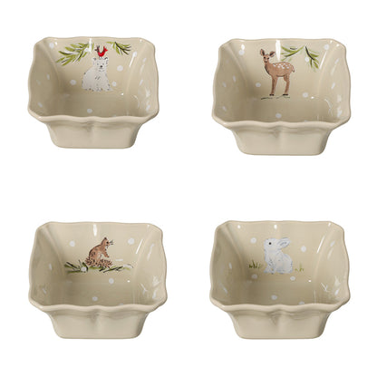 Set 4 Individual Bakers Deer Friends