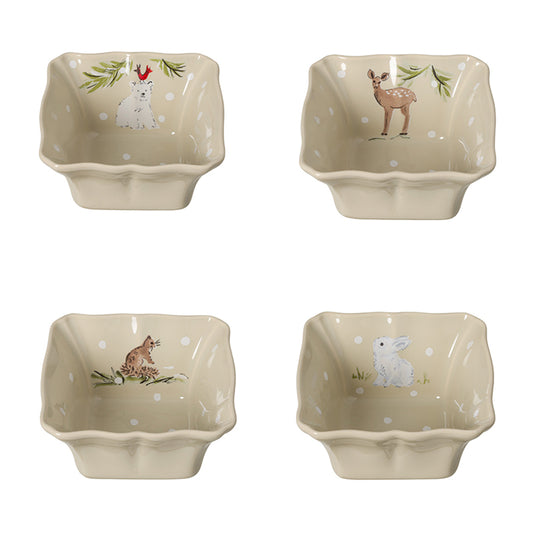 Set 4 Individual Bakers Deer Friends