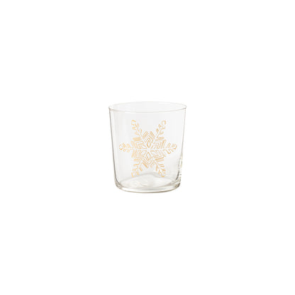 Double Old Fashion Glass Polka Dots Festive Glassware