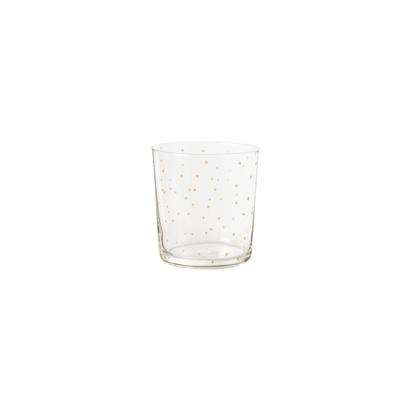 Double Old Fashion Glass Polka Dots Festive Glassware