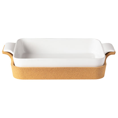 Gift Rectangular Baker with Cork Tray Ensemble