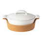 Gift Oval Covered Casserole with Cork Tray Ensemble