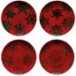 Set 4 Salad/Dessert Plates Snow Flake