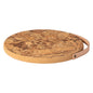 Large Cork Trivet with Leather Handle Cork