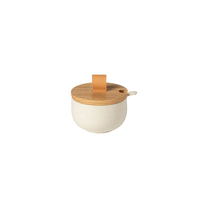 Sugar Bowl with Spoon and Wood Lid Pacifica