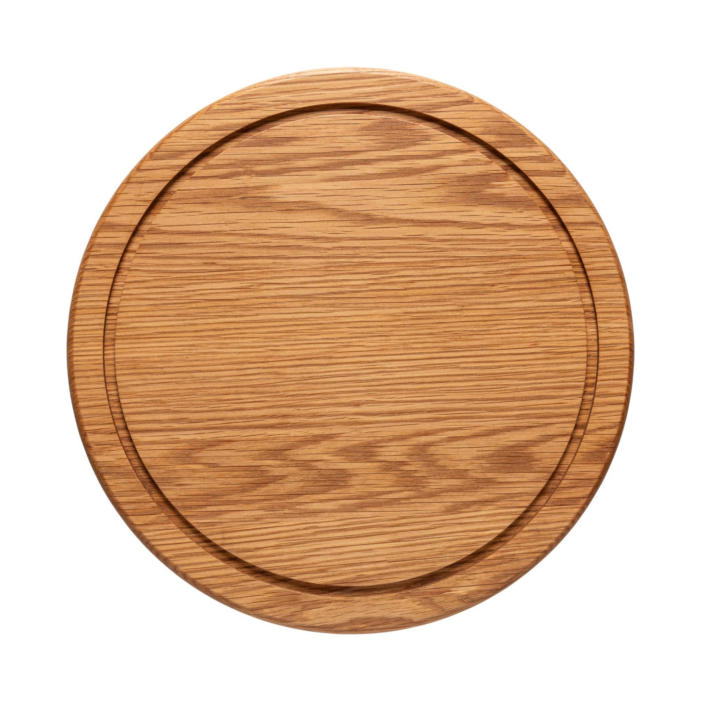 Oak Wood Round Cutting/Lid with Groove Scotia