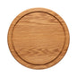 Oak Wood Round Cutting/Lid with Groove Scotia