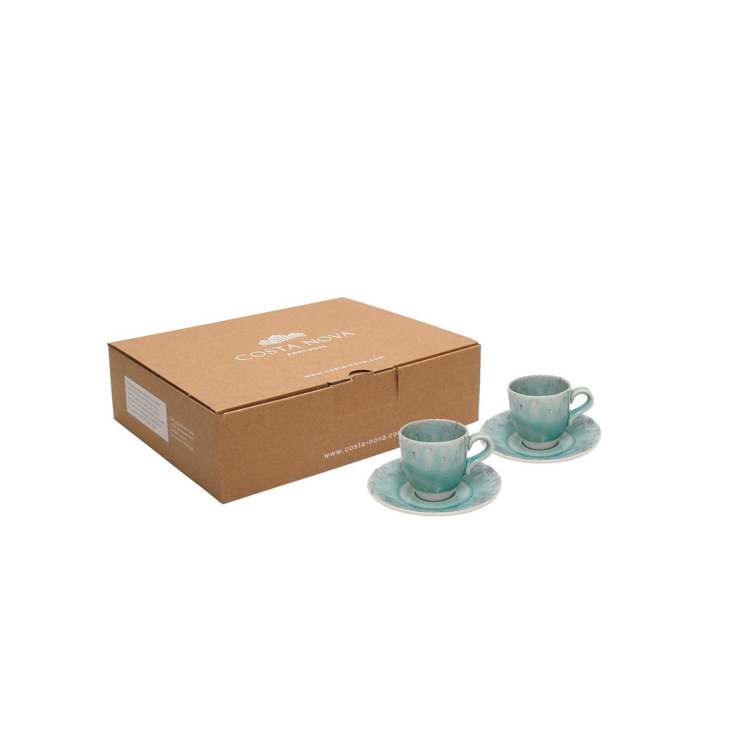 Gift 2 Coffee Cups and Saucers 0.08 L Madeira