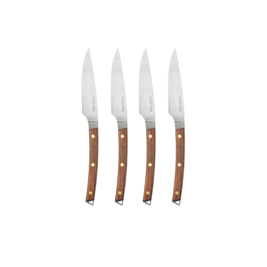 Set 4 Rosewood Steak Knives Remo