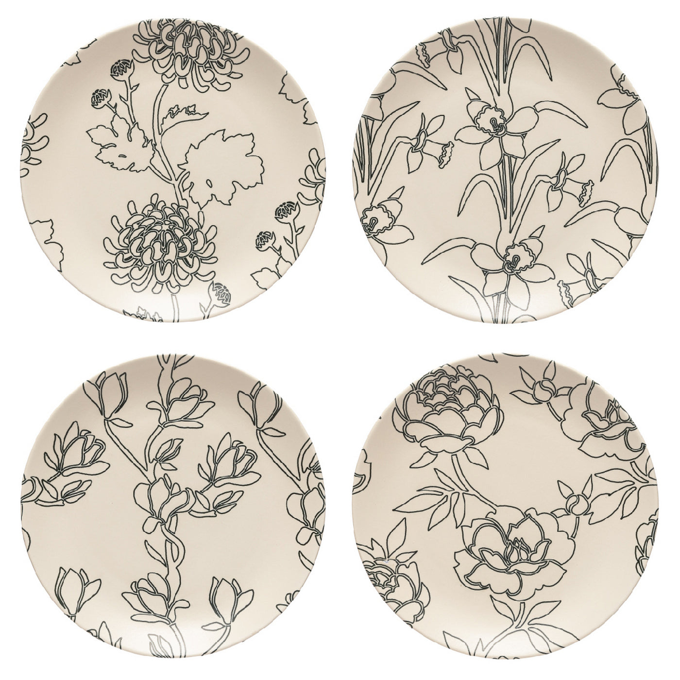 Set 4 salad/dessert plates 21