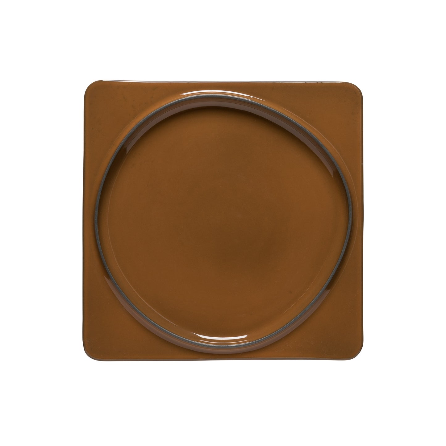 SQ. PLATE/TRAY 27 AMBAR