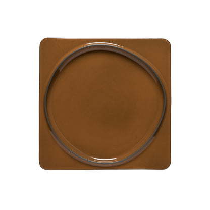 SQ. PLATE/TRAY 27 AMBAR