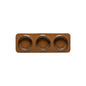 3-Section Rectangular Tray Âmbar