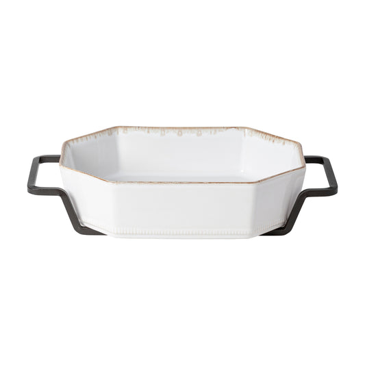 Octagonal Baker with Metallic Holder Luzia