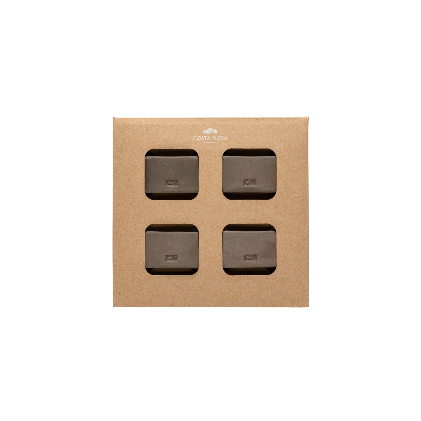Set 4 Rectangular Ecogres Napkin Rings Napkin Ring - eco Grés