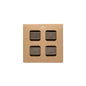 Set 4 Rectangular Ecogres Napkin Rings Napkin Ring - eco Grés