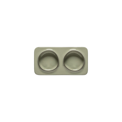 2-Section Rectangular Tray Âmbar