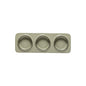 3-Section Rectangular Tray Âmbar