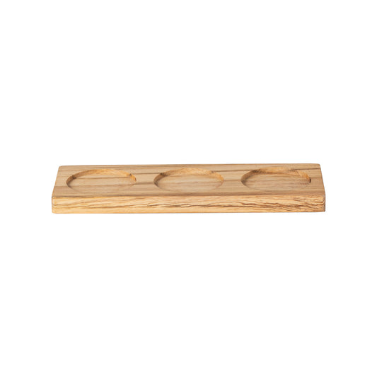 3-Section Rectangular Wood Tray Aparte