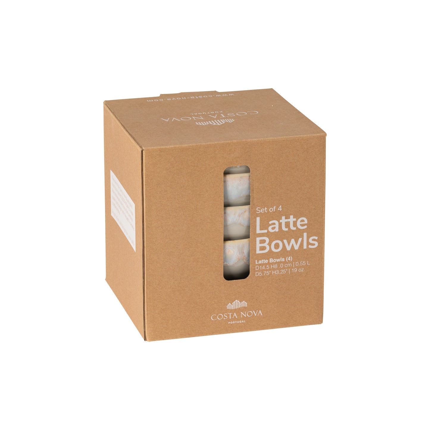 Set 4 Bowls Latte Bowls