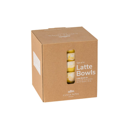 Set 4 Bowls Latte Bowls