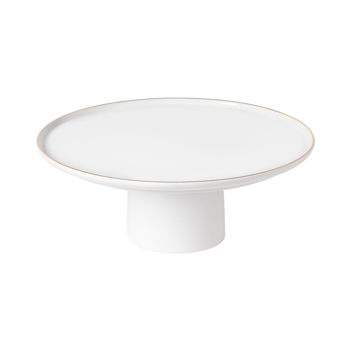 Footed Porcelain Plate Resonance