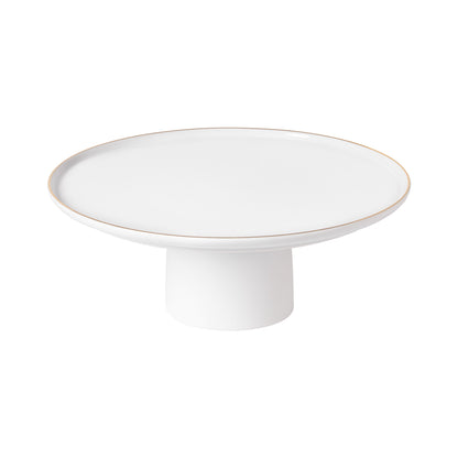 Footed Porcelain Plate Resonance