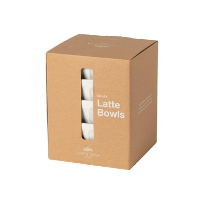 Set 4 Bowls Latte Bowls Petals