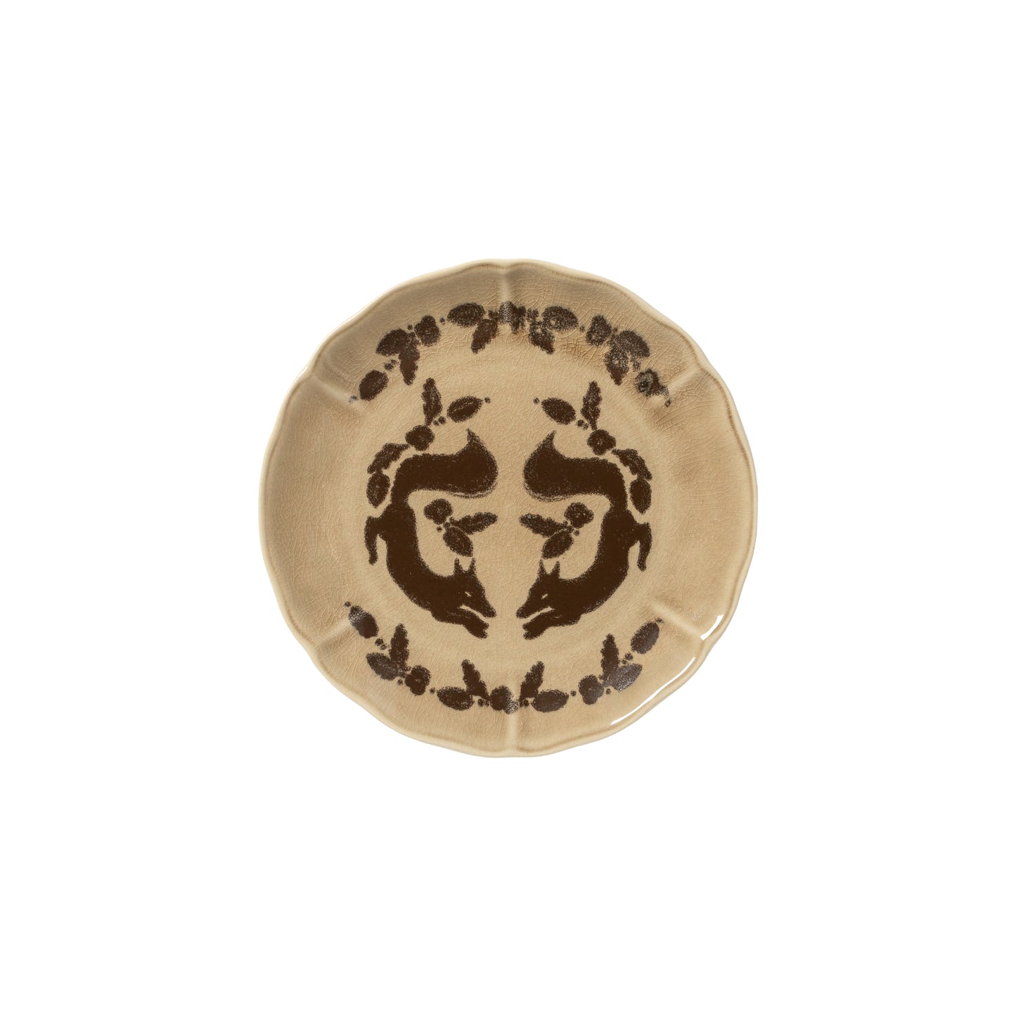Set 4 Salad/Dessert Plates Forest